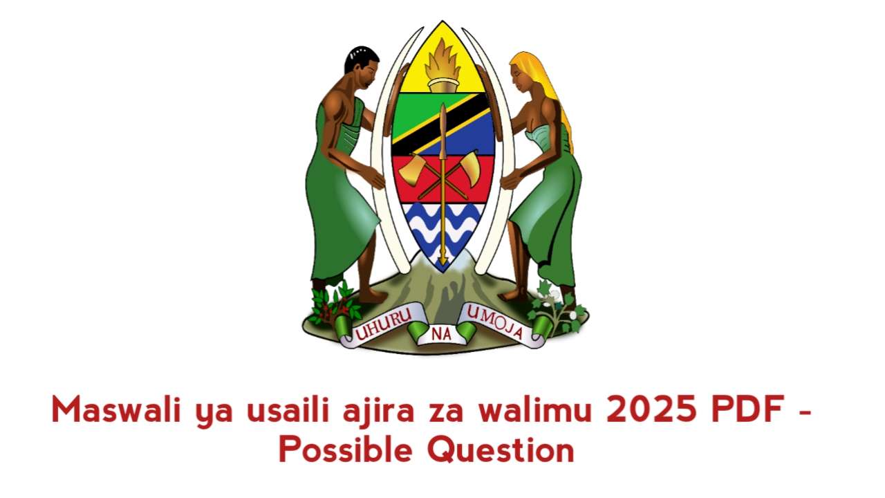 Maswali ya usaili ajira za walimu 2025 PDF