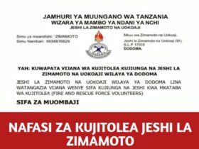 Volunteers opportunity at JESHI LA ZIMAMOTO NA UOKOJI